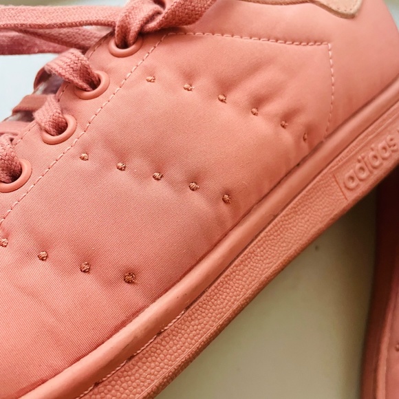 STAN SMITH quilted pink sneakers  size 7 1/2 - Picture 9 of 11